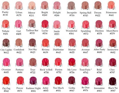 dior lipstick and nail polish set|Dior lip color chart.